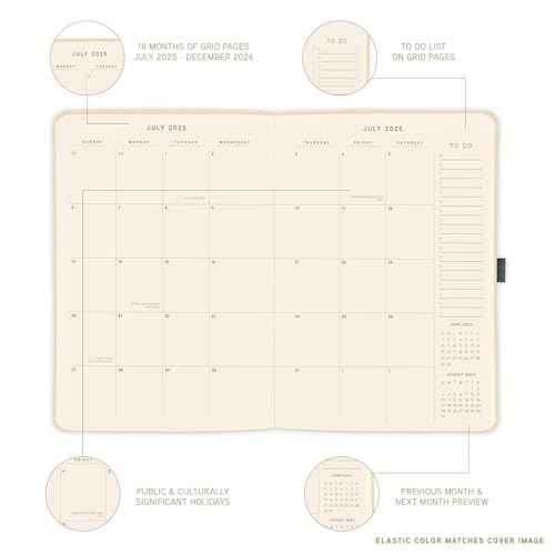 July 2025 ? Dec. 2026 Planner by Graphique, Weekly and Monthly Planner, 18 Months Calendar, Hardcover, Like This Life, 6¡± x 8¡±