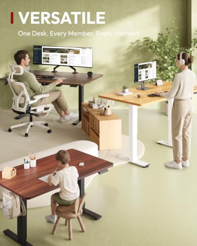 SANODESK 40x24 Inch Electric Height Adjustable Standing Desk - Sit Stand Workspace