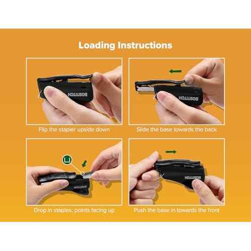 Bostitch Nano Mini Staplers, Black, 2-Pack (1830-2PK)