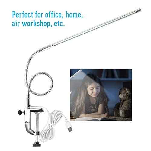 YUYTE Lampara para Mesa De Manicura Profesional, Adjustable USB LED Clip Desk Lamp, Table Lamps LED Light Study Light for Reading, Study, Light,Beauty Manicure