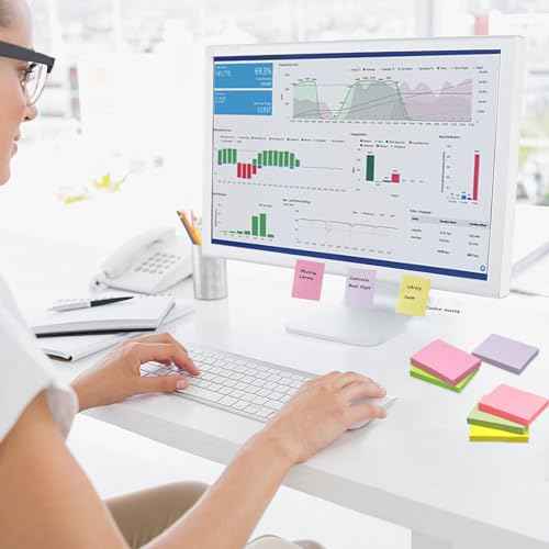 36 Pack Sticky Notes 1.5x2 in Post, 2160 Sheets Post Small Self Sticky Notes Pad Its, 9 Pastel Color Mini Sticky Notes for Office, Home, School, Meeting