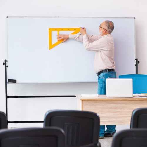 Lincia Lincia Adjustable Whiteboard Easel Stand Only Large Mobile Rolling Whiteboard Stand on Wheels Double-Sided Standing Dry Erase Board Mounting Brackets for Home Office Classroom School (Black)