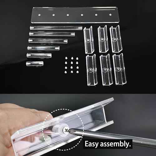 MOOCA 4 Pcs Set, Premium Acrylic Eyeglass Holder Stand, Sunglasses Orgaznizer, Sunglass Holder, Acrylic Eyeglass Display, Eyewear Rack, Glass Display, 8 in H
