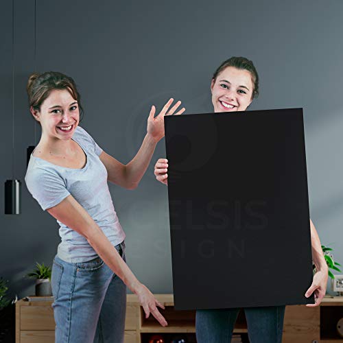 Black Foam Board 20 x 30 x 1/8" (3mm) Inch, 15 Pack Acid-Free Foam Core Poster Board Sheets for Art, Crafts, Presentation, Vision Board, Signboard, and Party Decorations