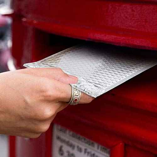 KEILEOHO 75 Pack 6x9 Inch Metallic Bubble Mailers, Silver Padded Mailing Envelopes, Foil Self Seal Shipping Bags for mailing, packing. Wholesale price.