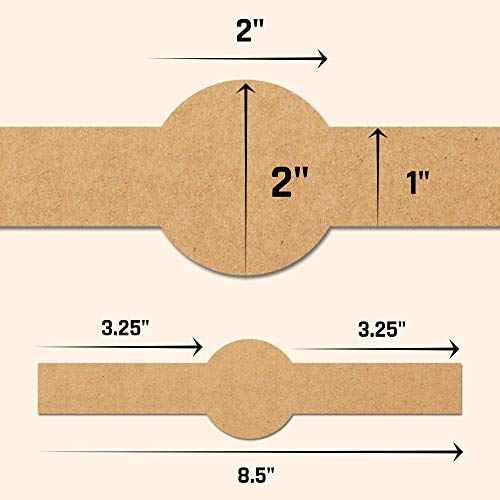 750 Pack, Brown Kraft Soap Labels Stickers, Laser/Inkjet Printing - Letter Size Sheet, 1" x 8.5"