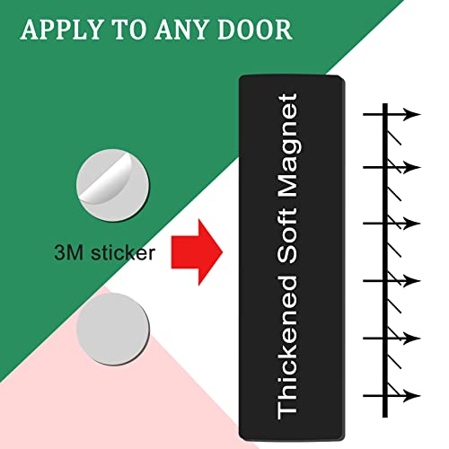 K KitchenTour Vacant Occupied Privacy Sign - Silver, Magnetic Door Indicator 1-1