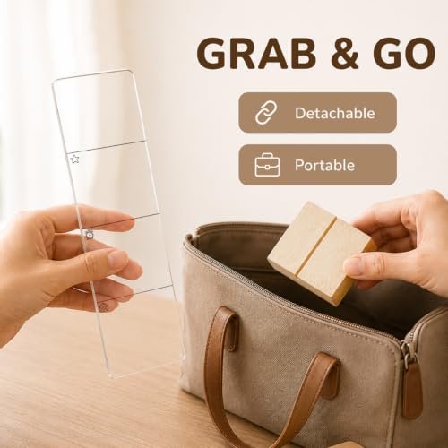 Transparent Acrylic Memo Board for Office Desk - MIOOKISS