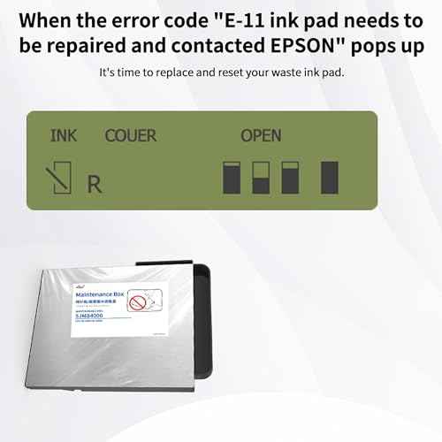 MS.R C4000U Maintenance Box SJMB4000 C33S021601 C33S021602 Replacement for cw-C4000 C4000e C4000u CW4030 Printer(1 Pack)