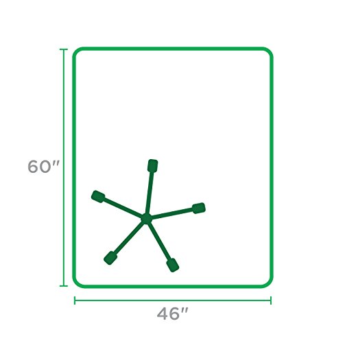 Dimex 46"x 60" Clear Rectangle Office Chair Mat For Hard Floors (1532630), 46" X 60"