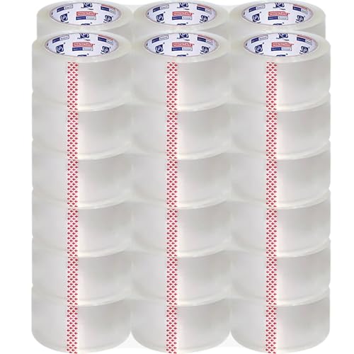 P PERFECTAPE Heavy Duty Packing Tape 36 Rolls, Clear, 2.7 Mil, 1.88" x 60Y - Strong Adhesion