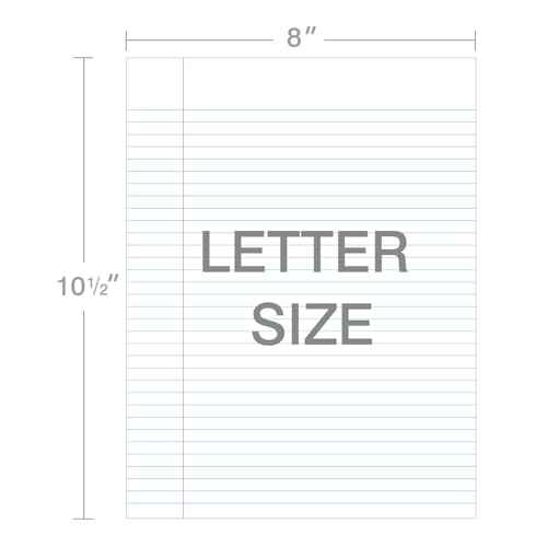 Kaisa3 Pack Notebook Paper College Ruled 3-Hole Punched Loose Leaf Paper 8x10.5 Lined Paper College Ruled Filler Paper for 3-Ring Binder Paper 150 Sheets/Pack (3 Pack-college) F15001C-3pk