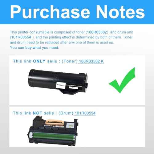LCL B400 B405 Black Toner Cartridge Replacement for Xerox 106R03582 106R03580 14100 Pages for VersaLink B405 B400 B400DN B400N B405DN Printers (1-Pack)