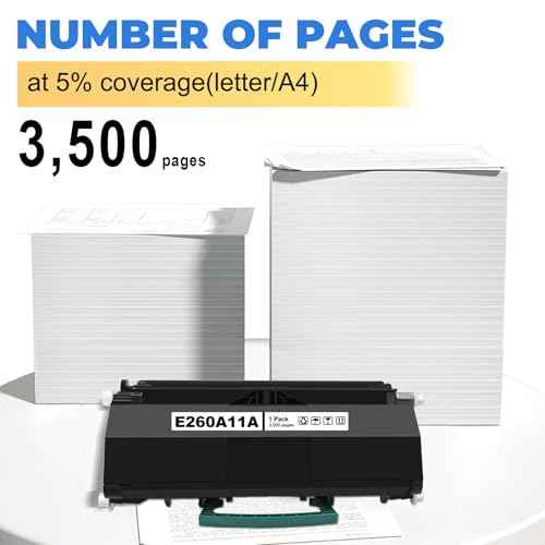 Remanufactured E260A11A Toner Cartridge Compatible for Lexmark E260A11A E260 E260d E260dn E260dt E260dtn E360 E360d E360dn E360dt E360dtn E460 E460d E460dn E460dtn E460dtw E460dw E462 E462dtn Printers