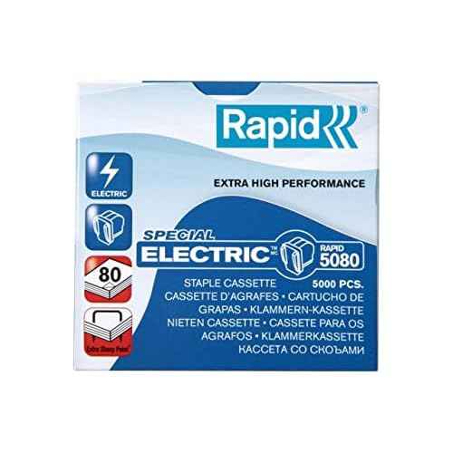 Rapid R5080 Staple Refill Cassette, for Stapling up to 80 Sheets, Use with The Rapid 5080e Electric Stapler, Includes 5000 Staples, 20993700