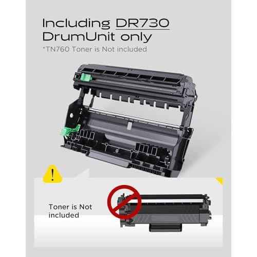 DR730 Drum Unit Compatible Replacement for DR-730 Drum Units to use with MFC-L2710DW MFC-L2750DW HL-L2390DW HL-L2395DW HL-L2350DW DCP-L2550DW HL-L2370DW Printers (2 Drum, NOT Toner)
