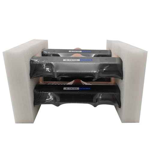 TN760 High-Yield Toner Cartridge Replacement (4-Pack) - Compatible with Brother DCP-L2550DW, HL-L2350DW, HL-L2370DW, HL-L2370DWXL, HL-L2395DW, MFC-L2710DW - Crisp Black Printing