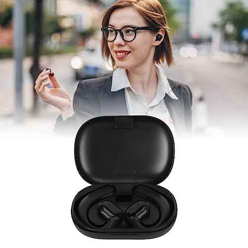 Translator Earphone, Real Time Translation GT01 Language Translator Earbuds 5.3 Noise Reduction for Business Learning (Black)