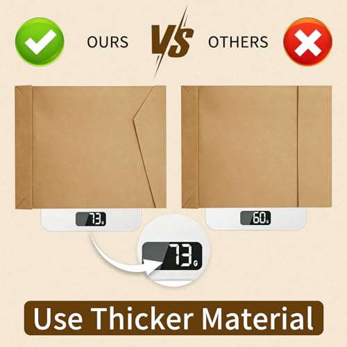 10 Pack 12.6 x 15.7 Inch Expandable Anti Tear Envelopes - Confidential Large Mailers