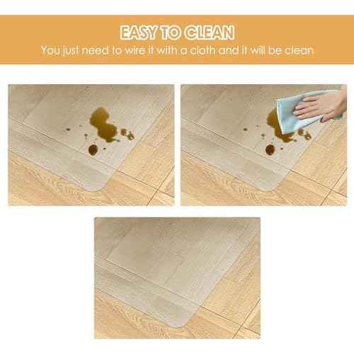 Chair Mat for Hardwood Floor Rectangles 28" x 30", Small Desk Floor Protector Chair Mats for Chairs, Clear Office Chair Mat for Low Pile and Hardwood Floor,Small Chair mat