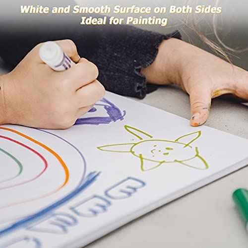 20Pcs White Foam Board 14 x 11 inch White Poster Board 3/16" Thick Foam Core Board White Foam Backing Boards for Crafts Poster Making Art Presentations