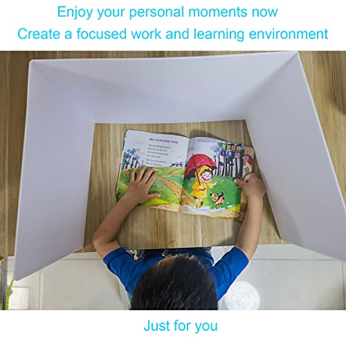 24 Pack Privacy Shields for Student Desks, Privacy folders for Student Testing Desk dividers- Includes Extra Labels
