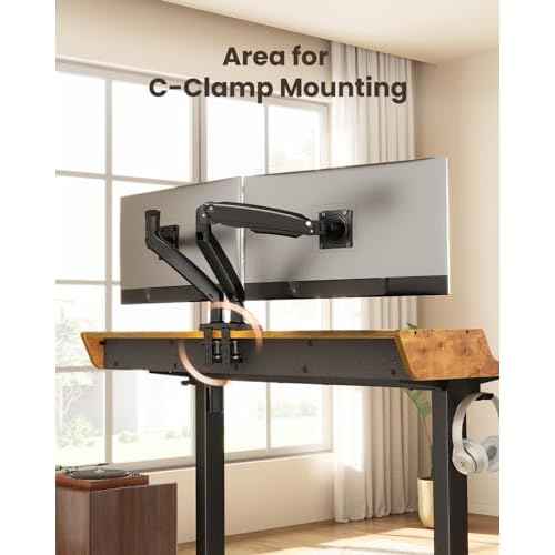 ErGear Electric Standing Desk with Drawers, 48¡È x 24¡È Gaming Table Compatible Monitor Stand, Stand up Desks, Home Office Height-Adjustable Desk with Storage Shelf, 4 Preset Heights, Vintage Brown