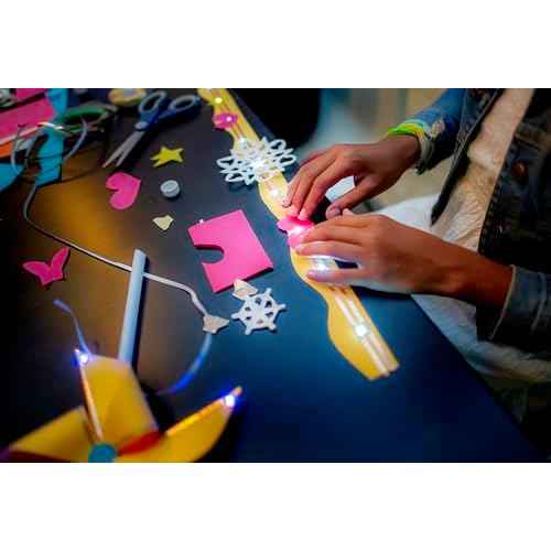 Chibitronics LED Circuit Stickers Sampler - Megapack, 30 LED Circuit Stickers, Red Yellow Blue Pink Orange Green White