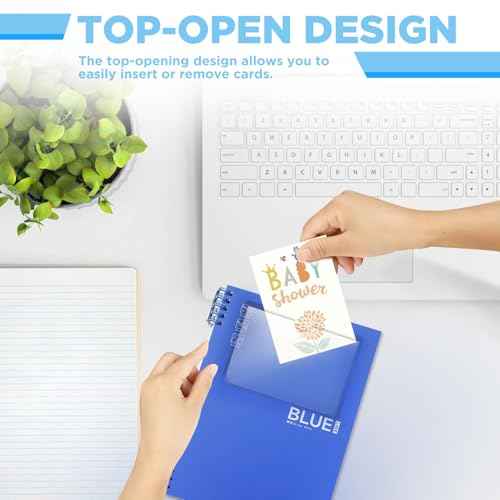 56 Pack Clear Self-Adhesive Pockets, 3" x 5" Index Card Pockets With Top Open Loading, PVC Label Holders for Organizing storage bins, Library Card, Drawer, and Protecting Your Cards