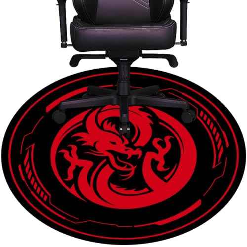 Chair Mat for Hardwood Floor Gaming Chair Mat 47 Inch Round Floor Mats for Gaming Room Home Office