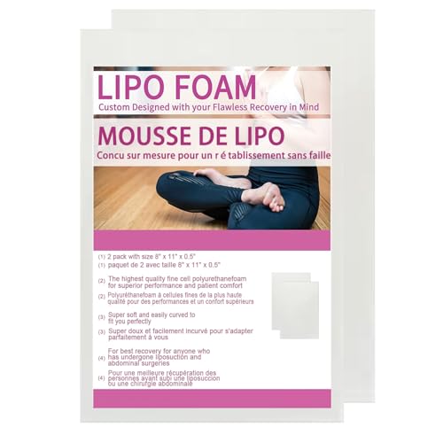 KAIHENG 4-Pack Lipo Foam Boards for Post-Surgery Recovery, 8x11 Inch