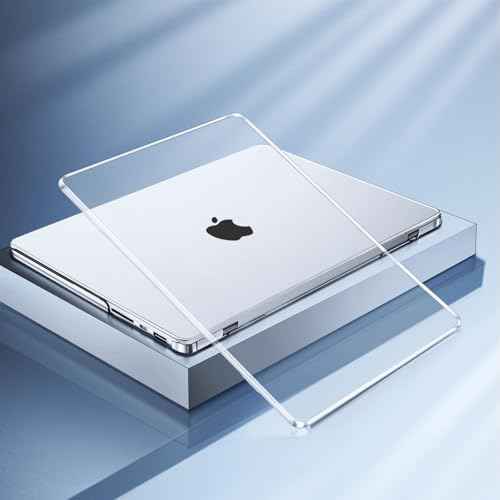 MOSISO Compatible with MacBook Pro 14 inch Case 2025 2024 2023 2022 2021 M5 M4 M3 M2 M1 A3434 A3112 A3185 A3401 A2918 A2992 A2779 A2442, Hard Shell&Keyboard Cover&Screen Film&Pouch,Transparent