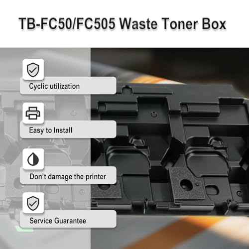 TB-FC505 TBFC505 Waste Toner Container, TBFC505 TBFC50 TB-FC50 FC-50 Waste Toner Box Compatible for Toshiba e-Studio 2505AC 2515AC 2555C 3005A 3015AC 3055C 3505AC 3508A 3515AC 3555c Printers