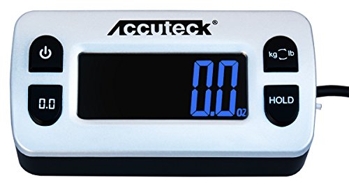 Accuteck Black Digital Postal Scale 110 lbs, 0.1 oz Accuracy with Remote Display & USB