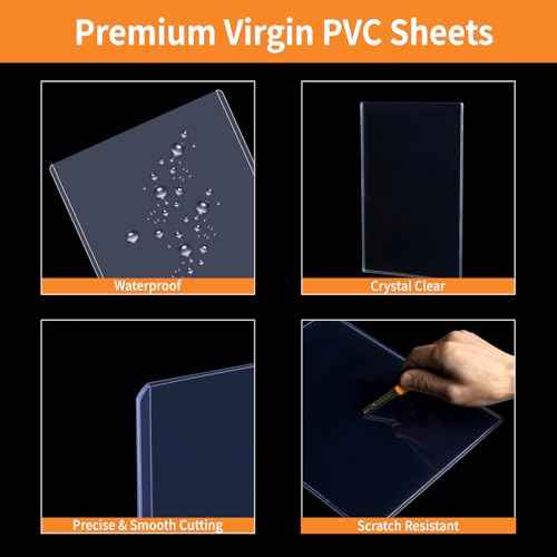 16x20 Toploaders 10ct - Ultra Durable Poster Protectors for Graphic Art, Photos, Crystal Clear PVC, Archival-Safe, Fit 16x20 Inch Sheets