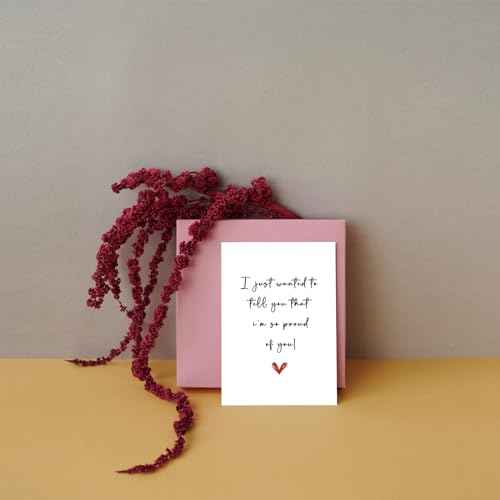 SuperShunhu Proud of You Card, Well Done Card, Congratulations Card for Friends Son Daughter, Graduation Card, New Job Card, Encouragement Card