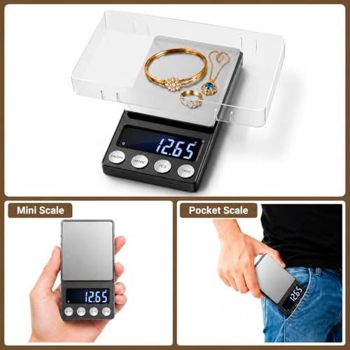 Digital Coin Scale 0.01g Precision for Coins Jewelry & Gold - 200g Capacity
