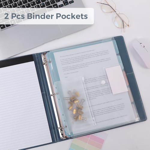 Blue SKYDUE 3-Ring Binder with Clipboard & Dividers - Letter Size, 1 Inch