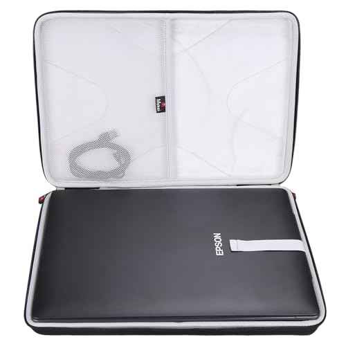Mchoi Hard Portable Case Compatible with Epson Perfection V39/V39 II/V19/V19 II Slim Scanner(Case Only) (Grey)