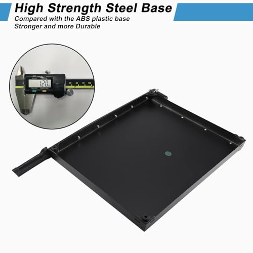 ISDIR Guillotine Paper Cutter 18" with Integrated Pressure Bar ? Heavy Duty Metal Base, 12-Sheet Capacity, Magnetic Guide & Safety Guard ? Precision Trimmer for Cardstock, Crafts, DIY, Photos & Office