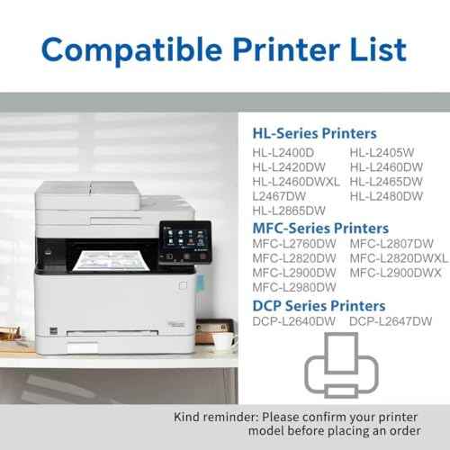 TN830XL TN 830XL 830 Toner Cartridges 2Pack Compatible Replacement for Brother TN830 XL/V/R TN830XL Toner Work with Brother HL-L2405W HL-L2460DW DCP-L2640DW HL-L2400D MFC-L2820DW £¨2 Pack£©