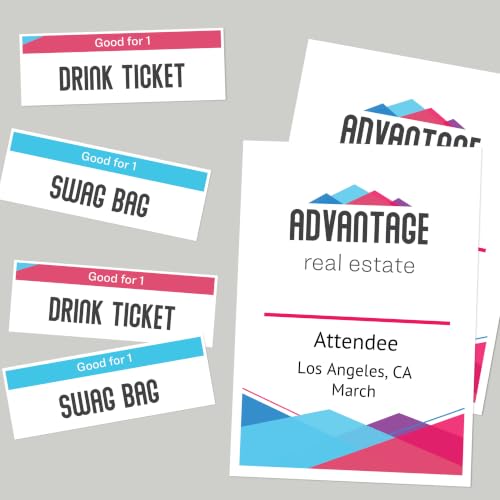 Avery Name Badge Inserts 6 x 4.25 in, 100 White Inserts (Variation: 100 inserts)
