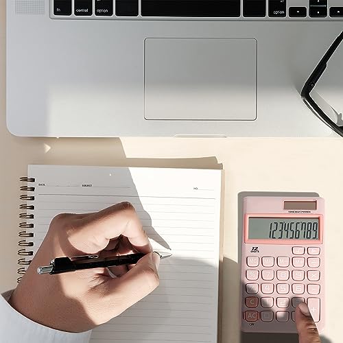 Mr. Pen Light Pink 12-Digit Solar Calculator - 1 Pack