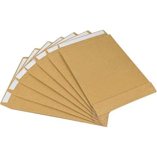 40 Pack Expandable Large Kraft Envelopes, 9.3" x 13" Big Mailing Envelopes Self Seal Anti Tear Catalog Envelopes for Business Office Paper Documents File Storage - Brown