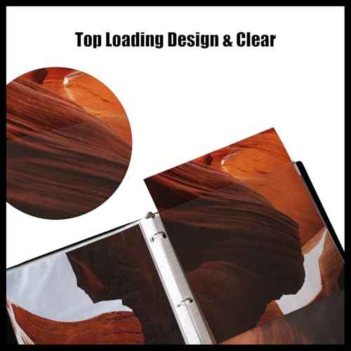 50 Pack Clear Sheet Protectors for 3 Ring Binder, Polypropylene Acid-Free Material, 8.5 x 11 Inch Letter Size, Protector of Your Documents