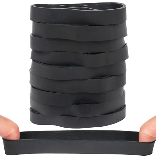 HAIDIBAO Rubber Bands 40 Pcs Size 105 Large Black Heavy Duty Elastic