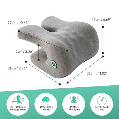 Headrest Office Chair Neck Pillow Support Memory Foam Neck Support Supportive Headrest Pillow for Pressure Relief,Elbow Pillow for Office Chair, Improved Posture for Working Chair, Car, and Sofa