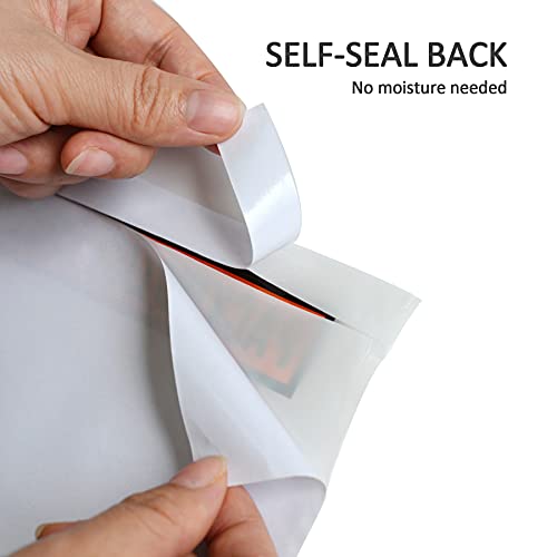 IN SAFE PACK 1000 Self-Adhesive Clear Shipping Envelopes 7.5x5.5 Inches - Waterproof Mailing Pouches with Printing Variation