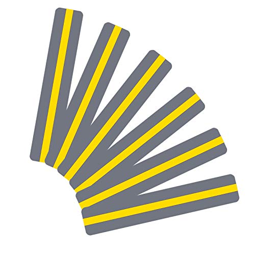 36 Pcs Yellow Guided Reading Strips for Kids and Students, 19 x 3.2 cm - Durable PVC Overlays
