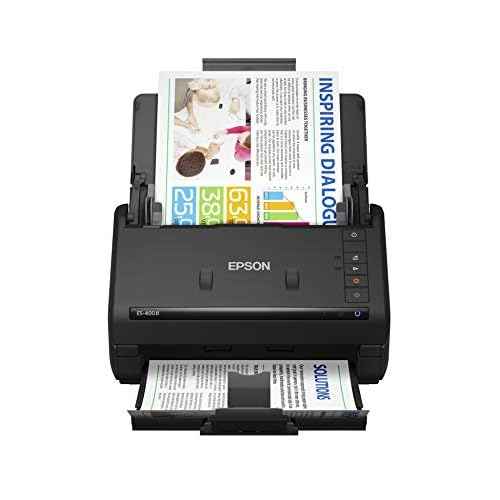 Epson Workforce ES-400 II Color Duplex Desktop Document Scanner for PC and Mac, with Auto Document Feeder (ADF) and Image Adjustment Tools, ES-400 II